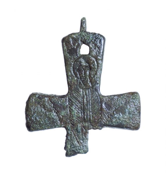 Σταυρός – λειψανοθήκη με εγχάρακτη μορφή αγίου, ναός Αγίου Γεωργίου, Ποταμοί Αμαρίου 10ος-11ος αι. μ.Χ.