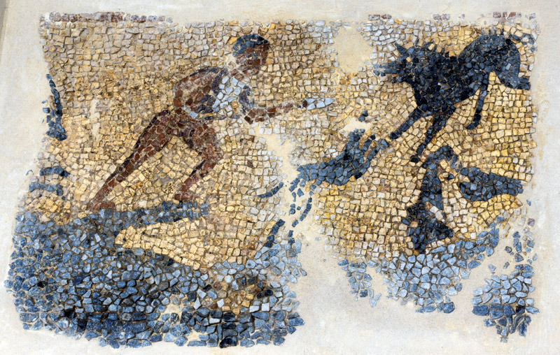 Ψηφιδωτό με παράσταση κυνηγίου, Αργυρούπολη, 4ος - 5ος αι. μ.Χ.