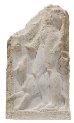Αρχαϊκή επιτύμβια στήλη πολεμιστή, Ελεύθερνα, 6ος αι. π.Χ.